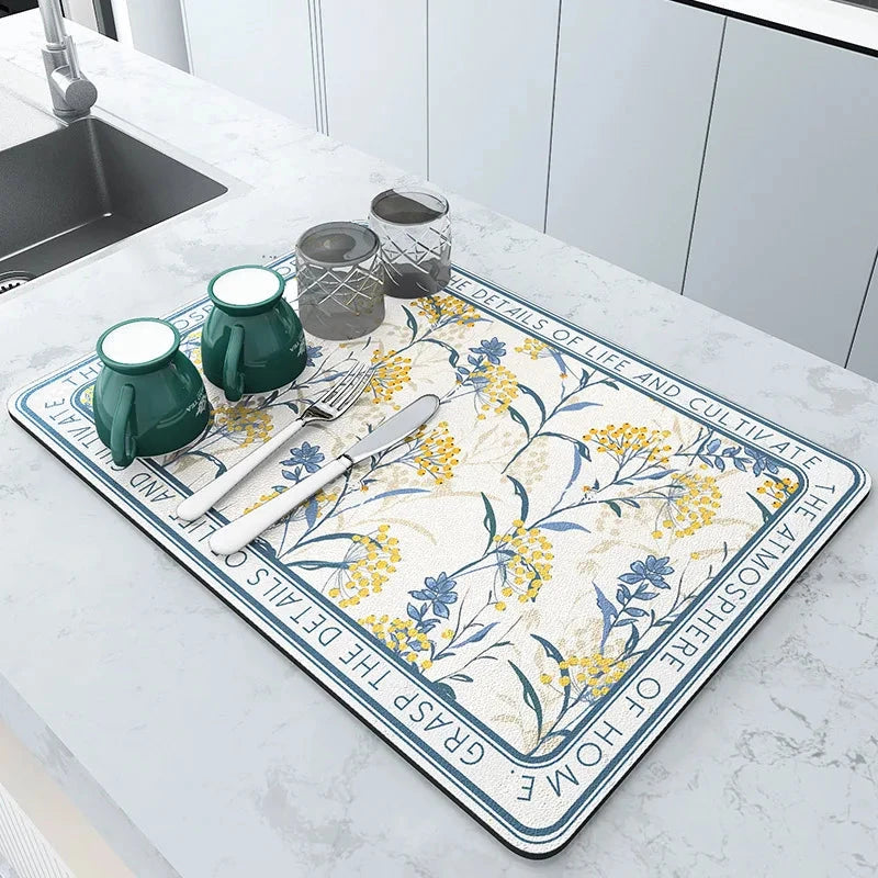 Quick Dry Absorbent Kitchen Mat