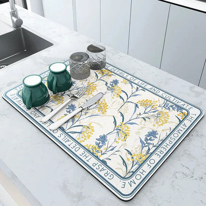 Quick Dry Absorbent Kitchen Mat