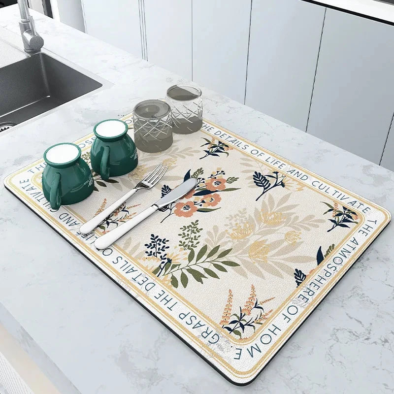 Quick Dry Absorbent Kitchen Mat